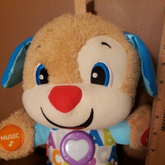 Fisher Price Laugh and Learn ABC Smart Stages Interactive Puppy Dog Blue Ears - Picture 4 of 5